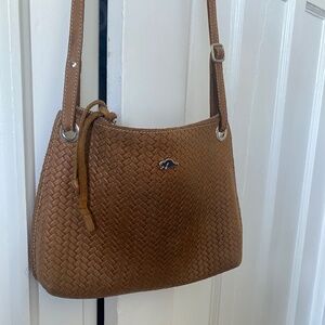 Roots, leather purse